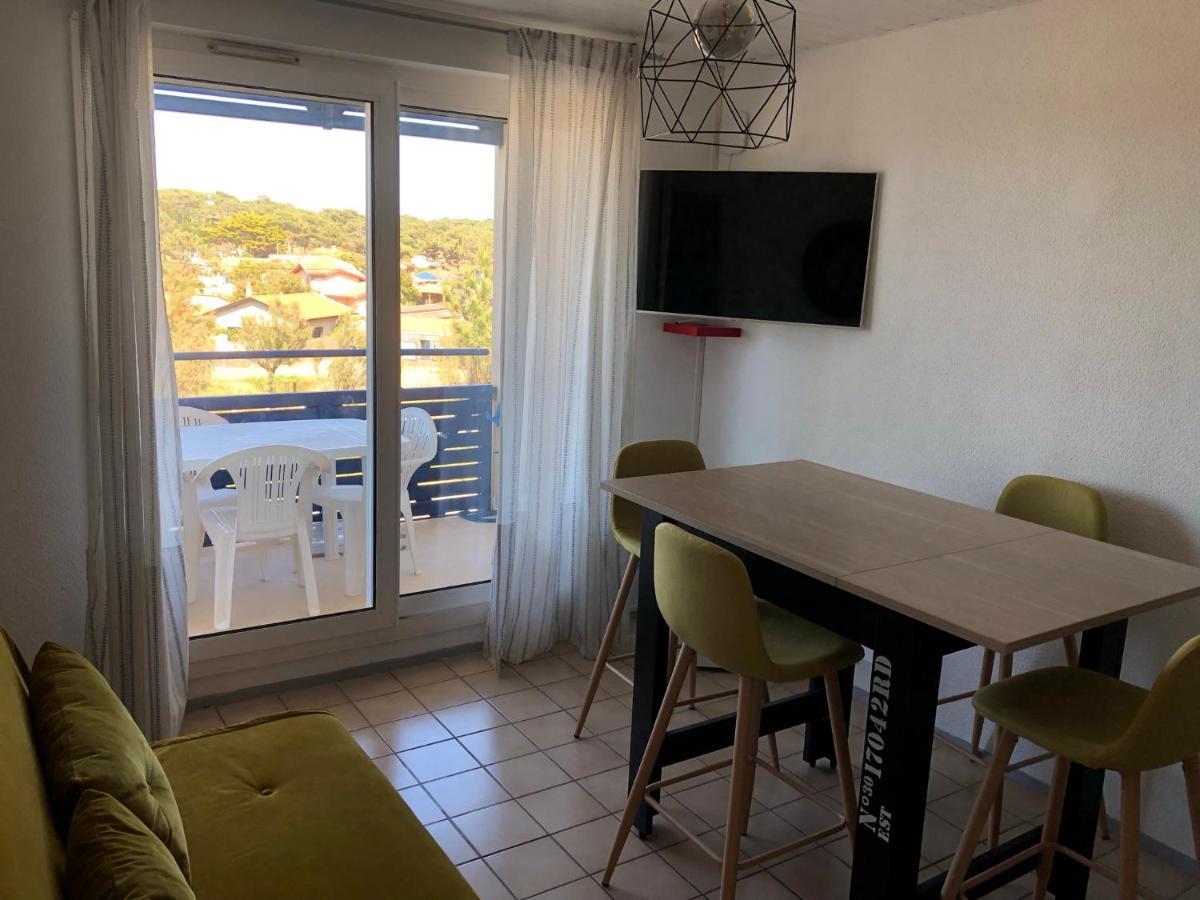 Appartement Climatise Avec Piscine & Mer Bleu Marine Lacanau Exterior foto